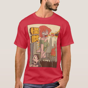 Camiseta Monstro Japonês da Anime Kaiju