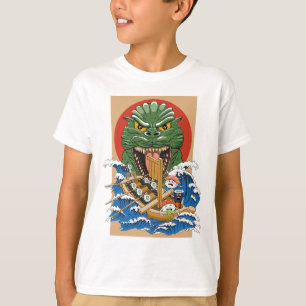 Camiseta Monstro Japonês Sushi Lover