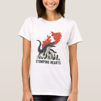 Camiseta Monstro Kaiju Corações Pisoteando