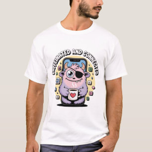 Camiseta Monstro Kawaii do Café da Manhã Divertido