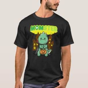 Camiseta Monstro Mãe Assustadora Dia das Bruxas Mamãe Sinis