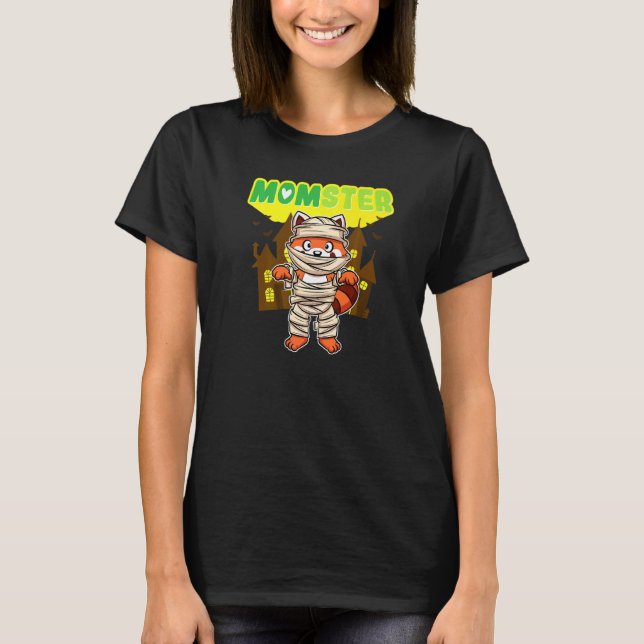 Camiseta Monstro Mãe Monstro Assustador Dia das Bruxas Mamã (Frente)