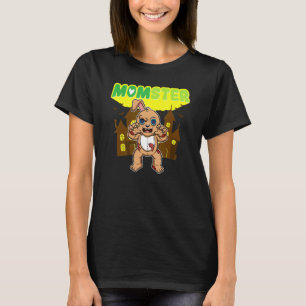Camiseta Monstro Mãe Monstro Assustador Dia das Bruxas Mamã