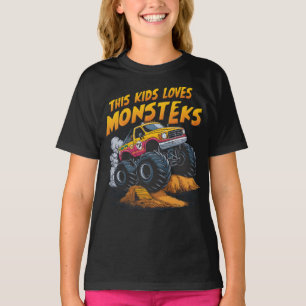 Camiseta Monstro Majestoso Caminhão Conquistando Montanha d