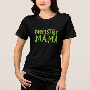 Camiseta Monstro Mamãe em Verde - Halloween
