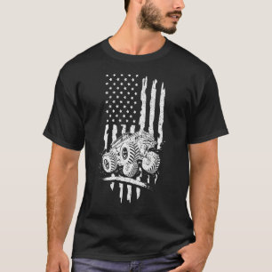 Camiseta Monstro Patriótico Motorista de Caminhão Circuland
