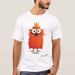 Camiseta Monstro selvagem   Design original para Adultos