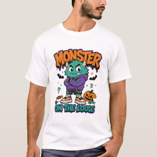 Camiseta Monstro Solto no Halloween Monstro de Rua