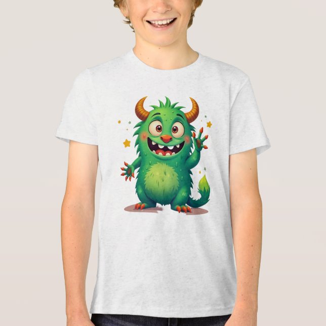 Camiseta Monstro Verde Cheio (Frente)