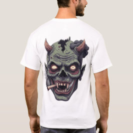 Camiseta Monstro Verde de Chifre Graphi