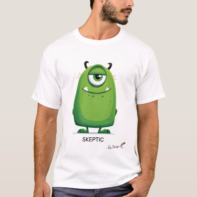 Camiseta Monstro Verde | SKEPTIC - Por Design | Original di (Frente)