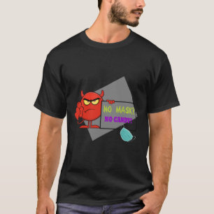Camiseta Monstro Vermelho sem Máscara e com Máscara