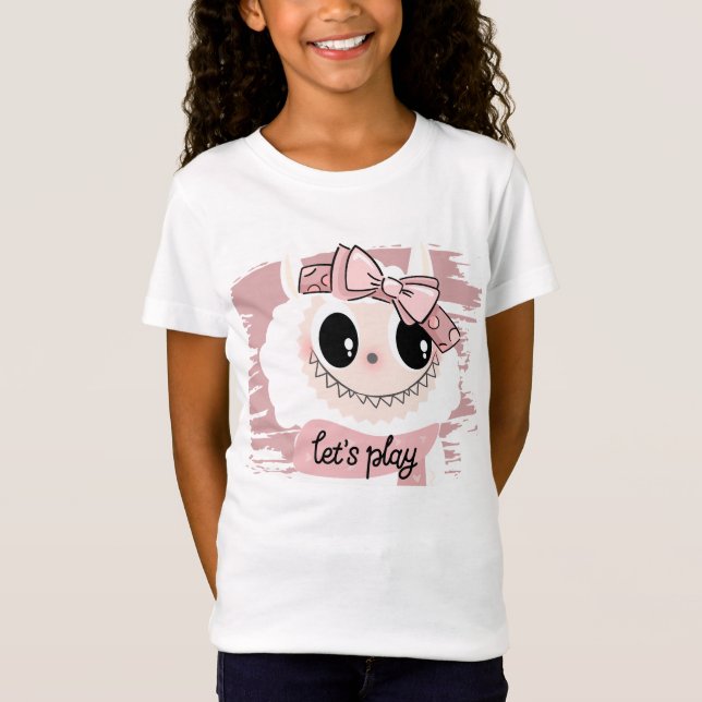Camiseta Monstro Whimsical Adorável (Frente)