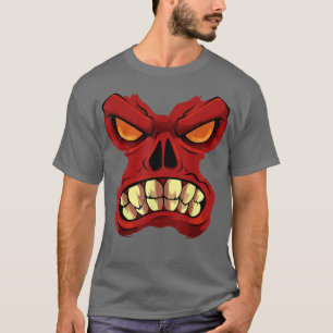 Camiseta Monstro Zangado Enfrentando Preguiçoso Figurino De