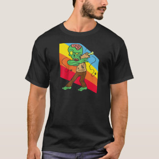 Camiseta Monstro Zombie Dabbing Dab Dancing Costum Hallowee