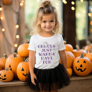 Camiseta Monstros Apenas Querem se Divertir Garotas Hallowe