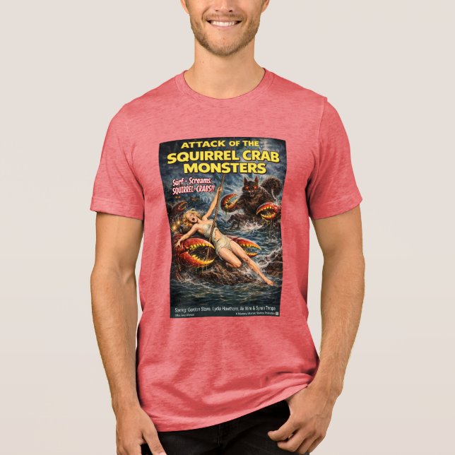 Camiseta Monstros Caranguejos Esquilos (Frente)