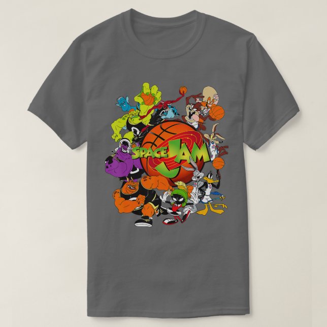 Camiseta Monstros com Emperramento de Espaço e Esquadrão Un (Frente do Design)