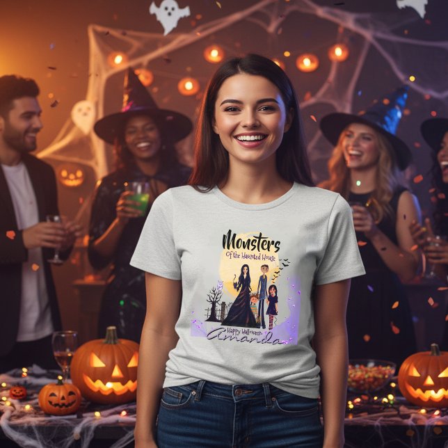 Camiseta Monstros da Casa Assombrada (Monsters of the Haunted House Tri-Blend Shirt)