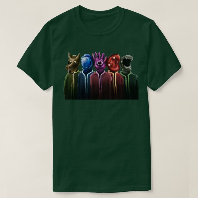 Camiseta Monstros de Jogos Noita (Frente do Design)