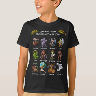 Camiseta Monstros de mitologia grega antiga