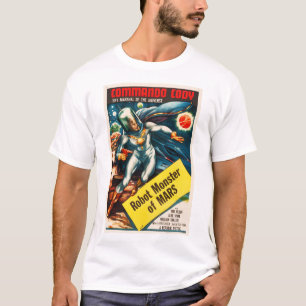 Camiseta MONSTROS DE ROBÔ DE MARS Commando Cody Retro Sci 
