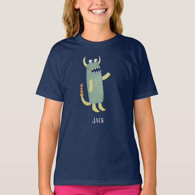 Camiseta Monstros Divertidos Personalizados (Frente)