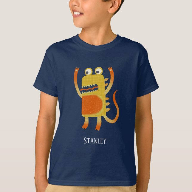 Camiseta Monstros Divertidos Personalizados (Frente)