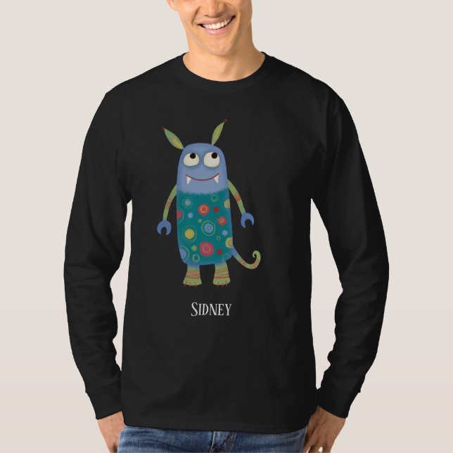 Camiseta Monstros Divertidos Personalizados (Frente)