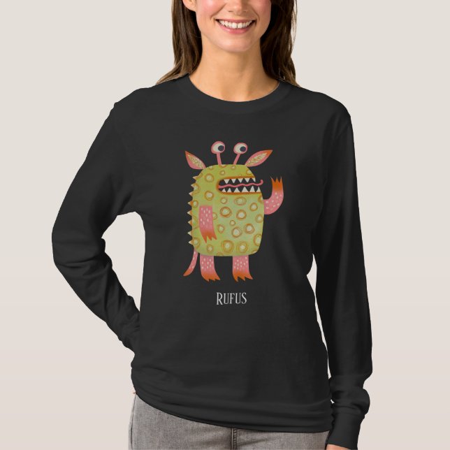 Camiseta Monstros Divertidos Personalizados (Frente)