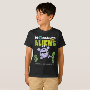 Camiseta Monstros e Aliens V1