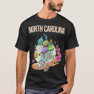 Camiseta Monstros Felizes - Carolina do Norte
