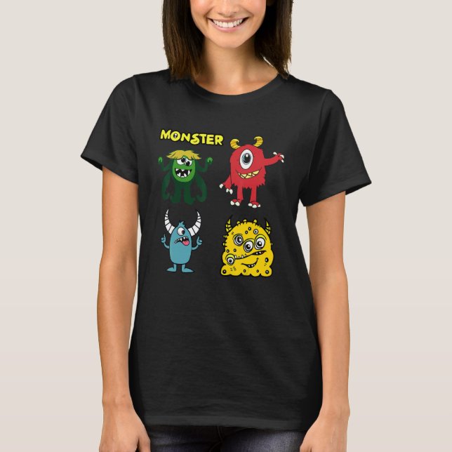 Camiseta Monstros para Monstros Pequenos (Frente)