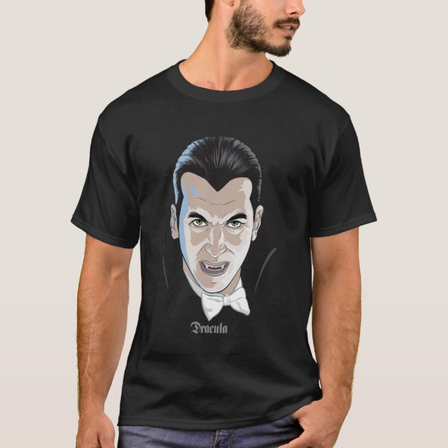 Camiseta Monstros Universais Drácula Grande Face (Frente)