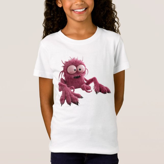 Camiseta Monstruo rosado (Frente)