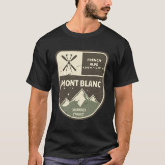 Camiseta Mont Blanc French Alps Chamonix França