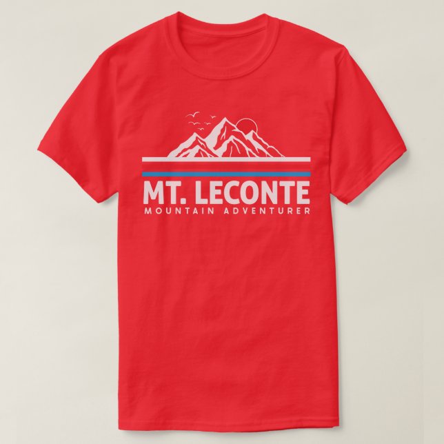 Camiseta Mont Le Conte, Montanhas Do Enfumaçado Do Excelent (Frente do Design)