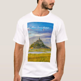 Camiseta Mont-Saint-Michel, França - Abadia Medieval