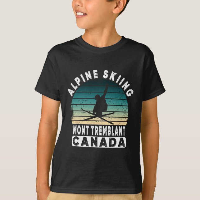 Camiseta Mont Tremblant Canada Ski Resort Quebec Skiing Sou (Frente)