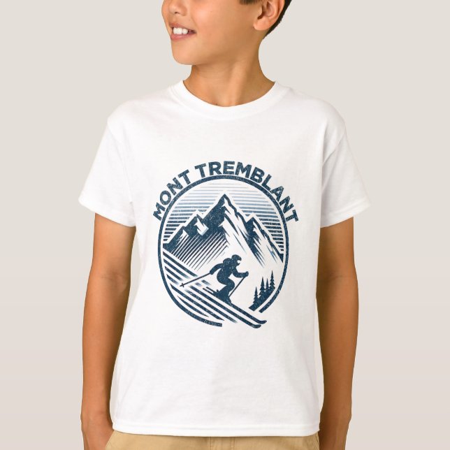 Camiseta Mont Tremblant Canda Ski Resort Winter Skib (Frente)