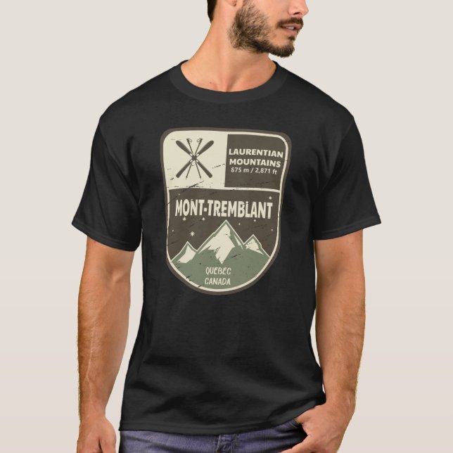 Camiseta Mont-Tremblant Laurentian Mountain Canada (Frente)