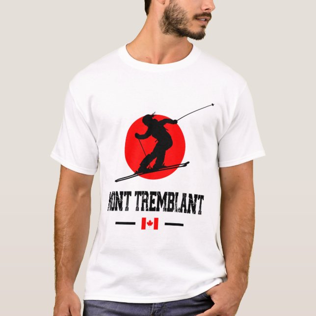 Camiseta Mont Tremblant Québec Canada Ski Resort Skiting So (Frente)