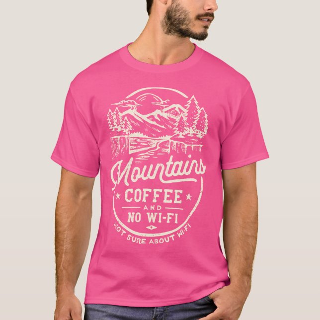 Camiseta Monta Capa Engraçado de Baseball Wi-Fi Café (Frente)