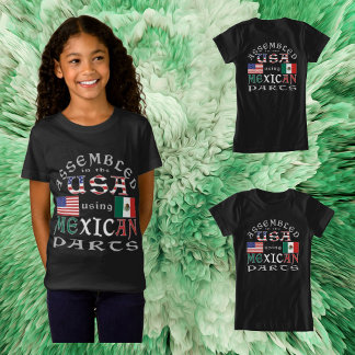 Camiseta Montado nos EUA usando a mexicana para personaliza