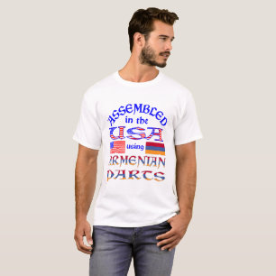 Camiseta Montado nos EUA Usando Peças Armênias