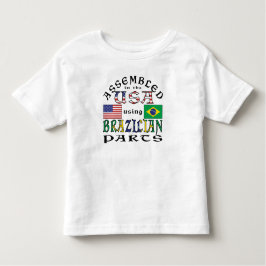 Camiseta Montado nos EUA usando peças brasileiras