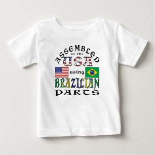 Camiseta Montado nos EUA Usando Peças Brasileiras