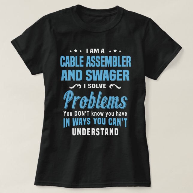 Camiseta Montador De Cabo E Gestor (Frente do Design)