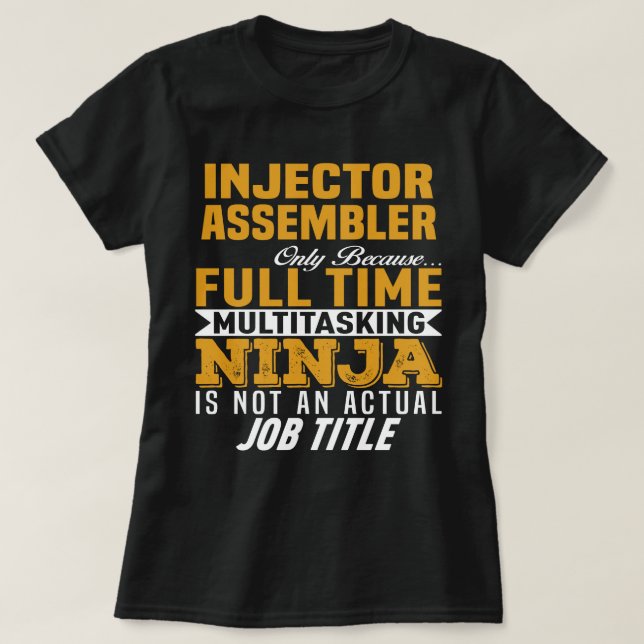 Camiseta Montador do injetor (Frente do Design)