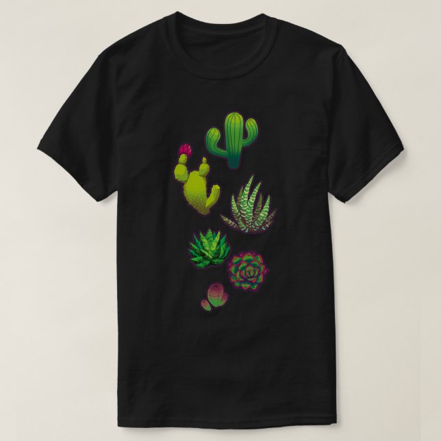 Camiseta Montagem Cactus (Frente do Design)